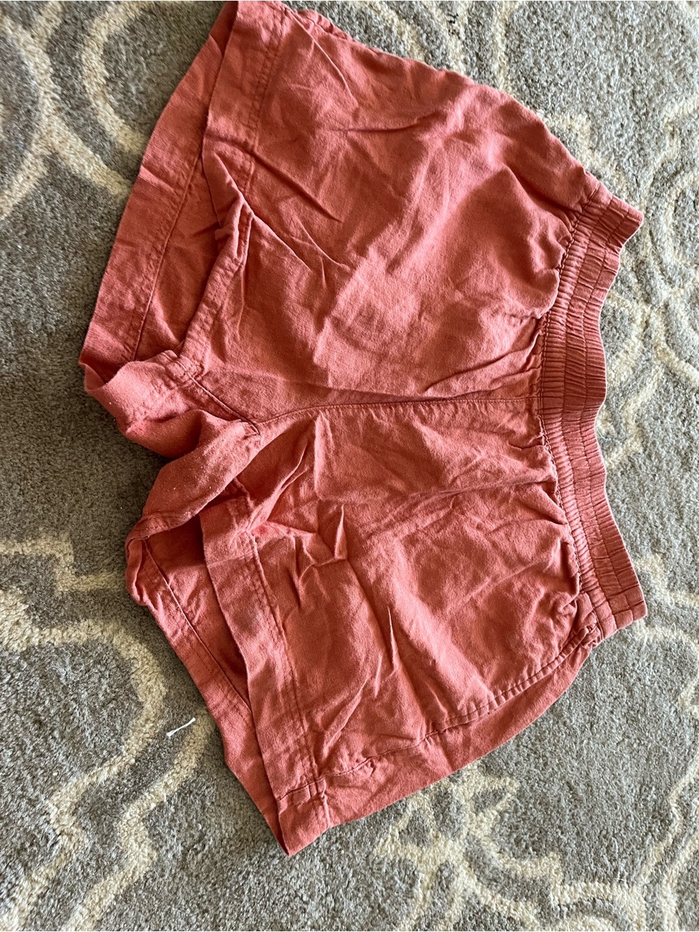 Old Navy Rusty Coral Elastic-Waist Athletic Shorts